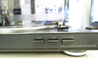 ステレオレコードプレーヤー PS-LX300USB ボタン